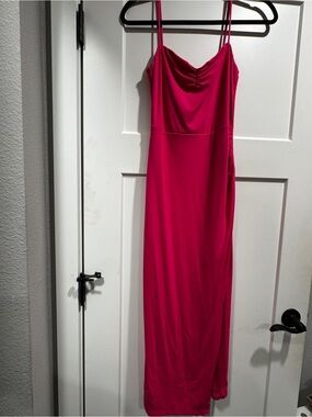Aritzia Wilfred Fuchsia Flight Maxi Dress